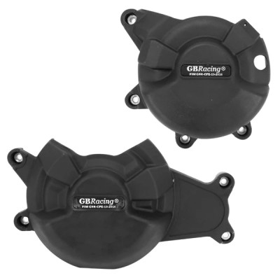 Couvre-protège carter partiel AVOC Polytron noir (x2) pour Yamaha 700 MT-07 2014+, XSR 2014-2021