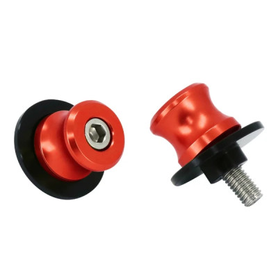 Diabolo M8 Alu Anodisé Rouge AVOC pour moto Yamaha 700 MT-07 (paire)