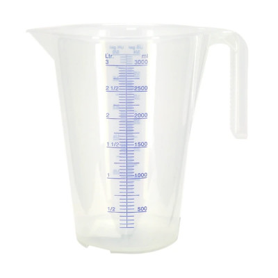 Doseur-broc PRESSOL en polypropylène gradué transparent 3L