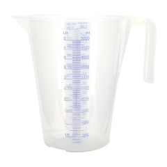 Doseur-broc PRESSOL en polypropylène gradue transparent 5L