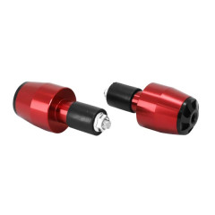 Embout de guidon AVOC alu anodisé rouge (x2) pour maxi-scooter Honda 750 x-adv