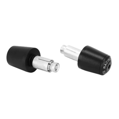 Embout de guidon AVOC alu anodisé noir (paire) pour KTM 125 Duke diamètre 13 et 17 mm