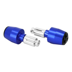 Embout de guidon AVOC Alu anodisé bleu diamètre 13 et 17 mm pour Yamaha 700 MT-07 (paire)