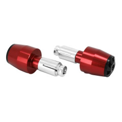 Embout de guidon AVOC Alu anodisé rouge diamètre 13 et 17 mm (paire) Yamaha 700 MT-07