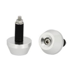 Embout guidon BLACKWAY argent D14 (x2)