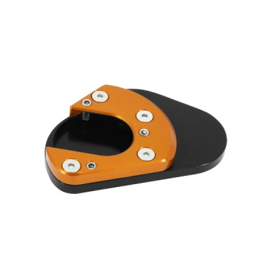 Extension-agrandisseur béquille AVOC alu CNC anodisé noir-orange pour KTM 125 Duke