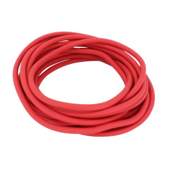 Fil de bougie adaptable diamètre 7 mm rouge (5 m)