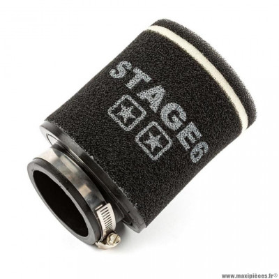 Filtre à air STAGE6 racing double-mousse rond noir 70mm
