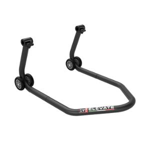 Lève moto/béquille atelier arrière LV8 avec support caoutchouc - noir (réf. LV8)