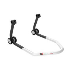 Lève moto/béquille atelier arrière LV8 avec support caoutchouc - noir/blanc