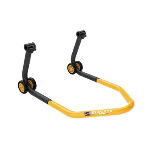 Lève moto/béquille atelier arrière LV8 universel avec support caoutchouc - noir/jaune (réf. LV8)