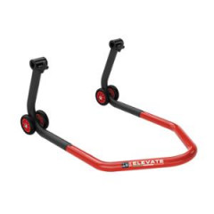 Lève moto/béquille atelier arrière LV8 universel avec support en V - noir/rouge