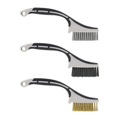 Mini brosse à main TIVOLY manche plastique (blister de 3 pièces)