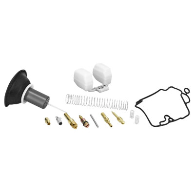 Kit de réparation carburateur 18 mm adaptable pochette de 12 pièces pour scooter 50 4T (moteurs 137QMB, 139QMB)