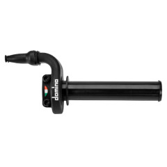 Poignée de gaz DOMINO tirage rapide 4T push-pull aluminium noir (double câbles) KRR 03