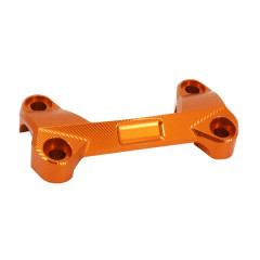 Pontet supérieur Avoc fixation de guidon alu CNC anodisé orange pour KTM 125 Duke