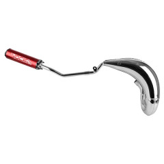 Pot 50 a boite VOCA RACING chromé passage haut - silencieux alu rouge pour Sherco 50 SM-R, SE-R