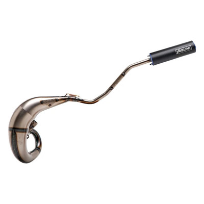 Pot 50 à boîte YASUNI verni passage haut à gauche pour Rieju 50 RR, Yamaha 50 DT-R, MBK 50 X-Limit, Peugeot 50 XPS, XP6 (réf. TUB807TA-25)