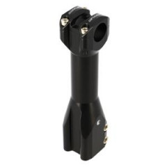 Potence DOPPLER noir mat diamètre 22mm pour scooter Nitro/Aerox/Mach G/Jog R/Ovetto/Neos