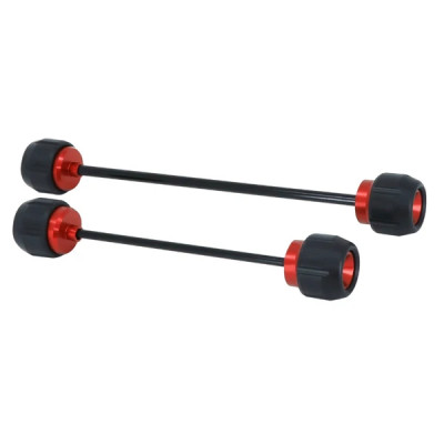 Protection axe de roue avant-arrière AVOC alu rouge (x2) pour Honda 750 X-ADV