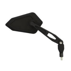 Rétro universel BLACKWAY bore ABS noir - homologué CE