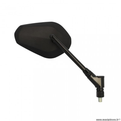 Rétro universel BLACKWAY aluminium noir homologué CE (x2)