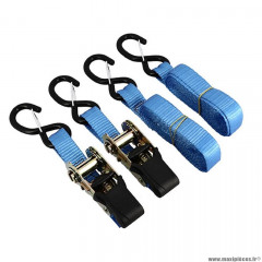 Sangle de transport/arrimage BLACKWAY a cliquet pour moto (x2)