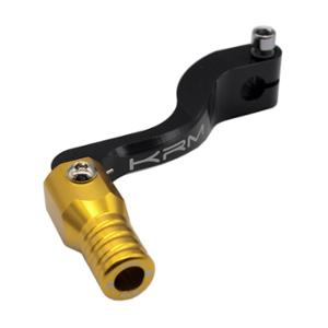 Sélecteur vitesse KRM alu noir/or repliable adapté AM6