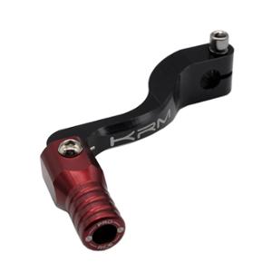 Sélecteur vitesse KRM alu noir/rouge (repliable) pour AM6
