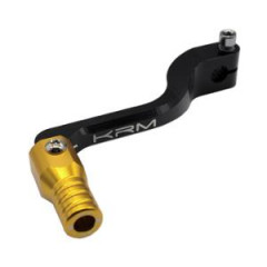 Sélecteur vitesse KRM Aluminium Noir/Or Repliable pour Derbi Senda