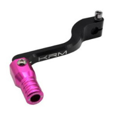Sélecteur vitesse KRM alu noir/rose repliable Derbi Senda
