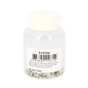 Serre câble adaptable diamètre 5.5mm longueur 7mm perçage 2mm tirage rapide (boîte de 25)