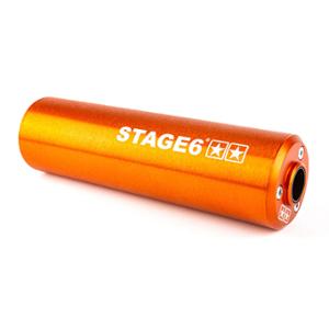 Silencieux/cartouche STAGE6 alu passage gauche orange