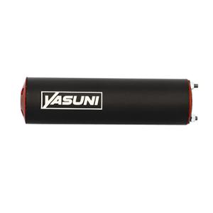 Silencieux YASUNI Max Pro alu noir/rouge - passage droit