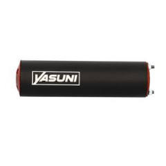 Silencieux YASUNI Max Pro alu noir/rouge - passage droit