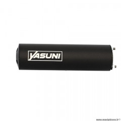Silencieux YASUNI noir pour moto 50 max pro - passage droit
