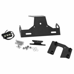 Support de plaque AVOC court alu noir (avec éclairage LED) Kawasaki 900 Z900