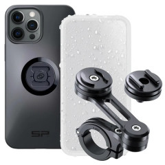 Support smartphone SP CONNECT avec support guidon alu, coque sur mesure, protection d'écran étanche pour iPhone 12 Pro Max