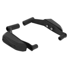 Tampon de protection AVOC alu CNC anodisé carbone noir diamètre 10mm (x2) pour Kawasaki 900 Z900