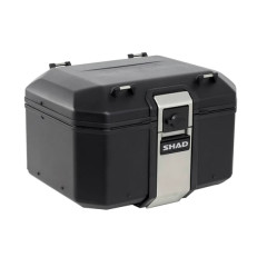 Top case SHAD 55L Black Edition avec lock system - capacité 2 casques intégraux (platine vendue séparément) (D0TR55100B)