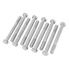 Vis tête hexagonale adaptable M8 x 80 mm acier zingue (sachet de 10 pièces)