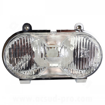 Optique Avant Adaptable Modèle avec deux vis de réglage pour scooter Yamaha BWS et MBK Booster 1992-2003 (OEM: 5WW-H4300-01-00)