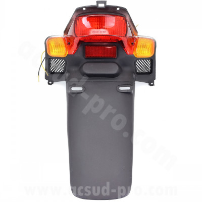 Feu arrière adaptable homologué CE avec bavette pour scooter MBK Booster NG / Yamaha BWS