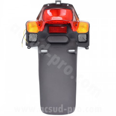 Feu arrière adaptable homologué CE avec bavette pour scooter MBK Booster NG / Yamaha BWS