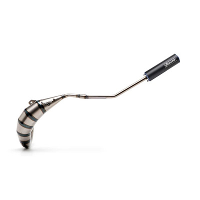 Pot Verni YASUNI Cross HM Passage Haut Silencieux Noir-Bleu TUB233TA pour 50cc Astro, Lobito, Senda, RCR, SMT