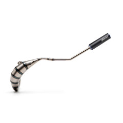 Pot Verni YASUNI Cross HM Passage Haut Silencieux Noir-Bleu TUB233TA pour 50cc Astro, Lobito, Senda, RCR, SMT