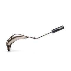 Pot Verni YASUNI Cross Passage Haut Silencieux Noir-Bleu TUB230TA pour Derbi Senda, Bultaco Astro, Gilera SMT 2000