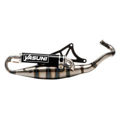 Pot YASUNI Silencieux Carbone TUB420C pour scooter 50cc Piaggio (Zip, Typhoon) et Gilera (DNA, Stalker)