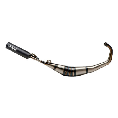 Pot silencieux YASUNI verni noir passage bas TUB808TB pour Beta 50 RR, Rieju 50 MRT, Peugeot 50 XPS, MBK 50 X-Limit, Yamaha 50 DTR