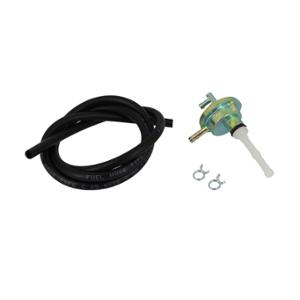 Kit robinet d'essence adaptable avec Durite noir 1m et 2 Colliers pour scooter 50cc NITRO/TYPHOON/PEUGEOT